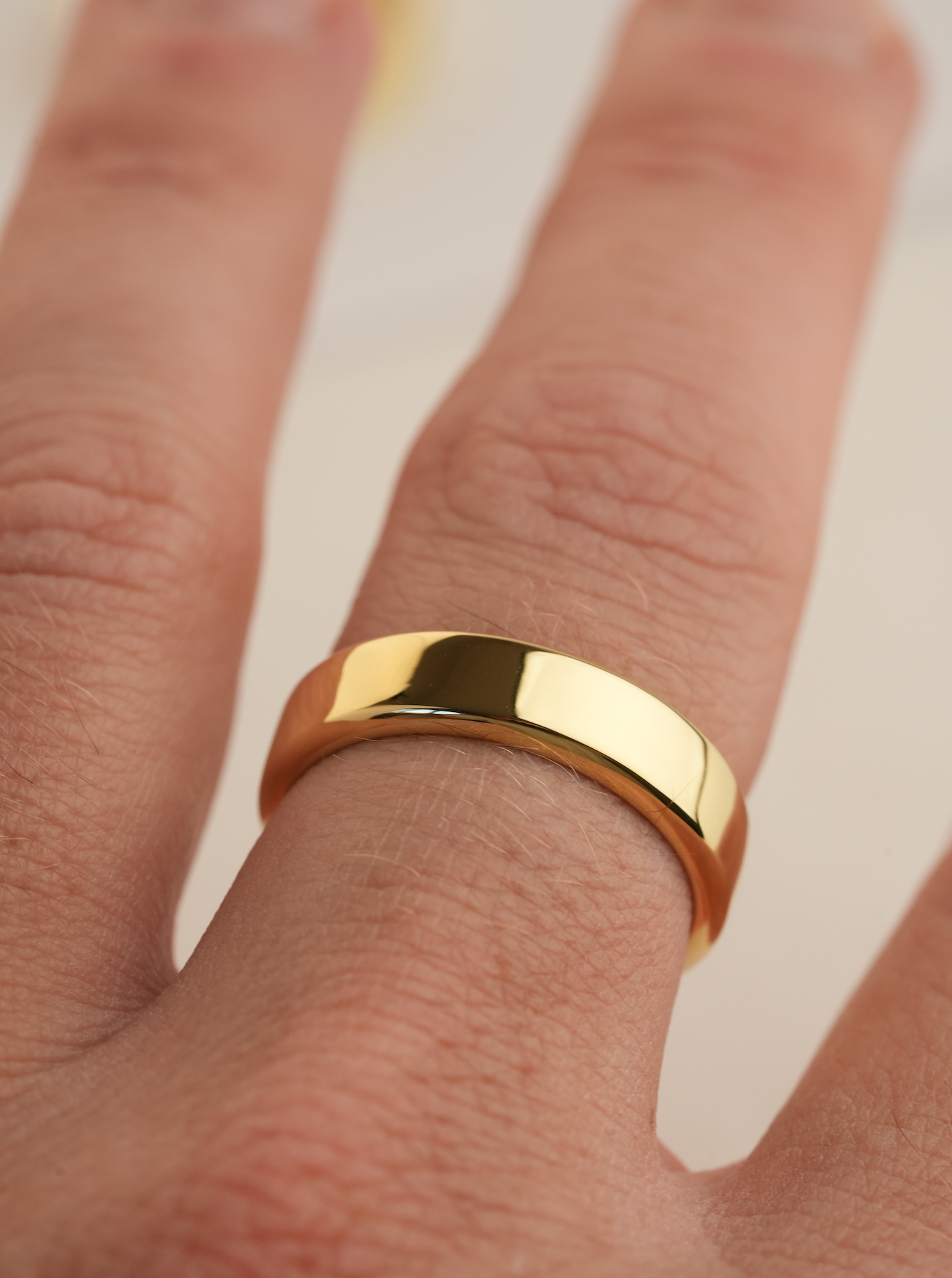 'No. 11' Solid Gold Band Ring