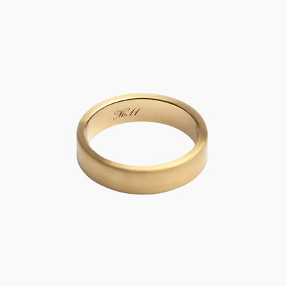 'No. 11' Solid Gold Ring (Sapphire)