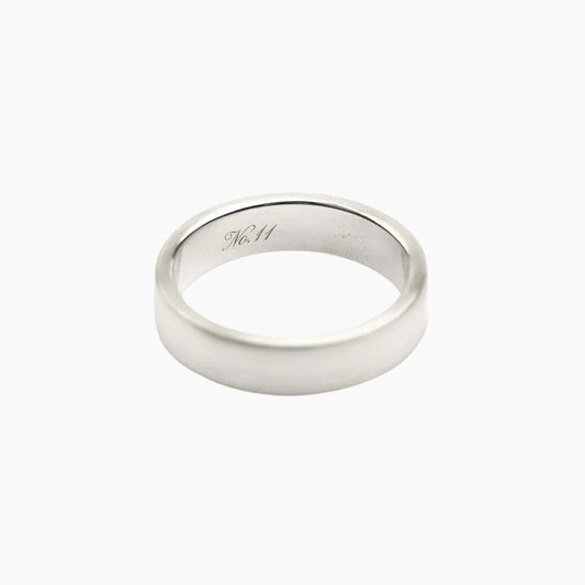 'No. 11' Solid Silver Band Ring