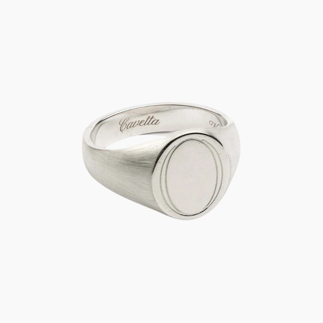 No.22' 925 Silver Signet Ring – Cavetta