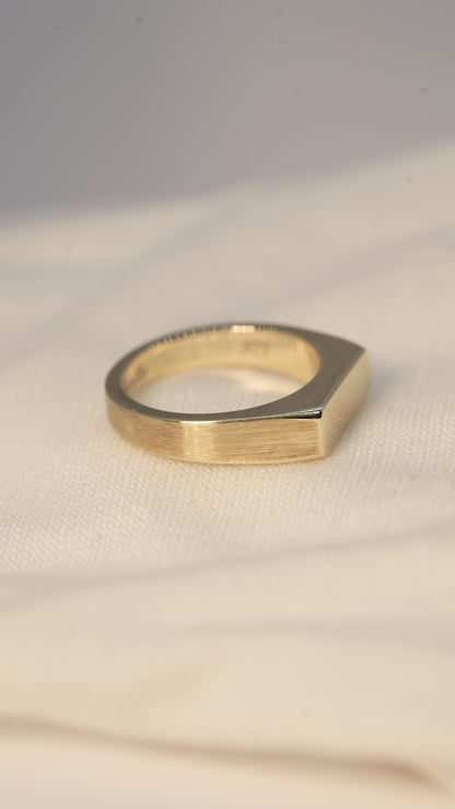 'No. 6' Solid Gold Ring