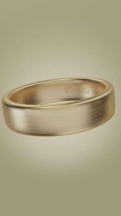 'No. 11' Solid Gold Band Ring