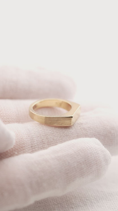 'No. 6' Solid Gold Ring