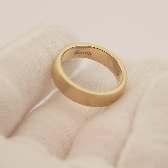 No. 11 Solid Gold Band handcrafted in Gold Coast, Australia.