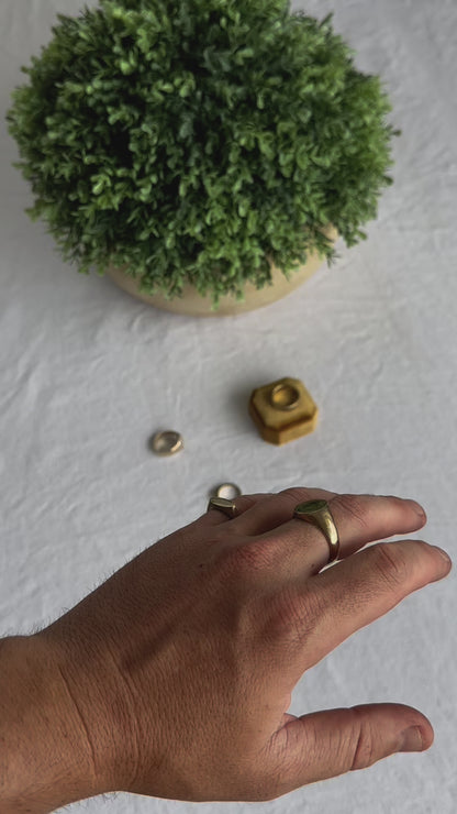 'No. 8' Solid Gold Ring