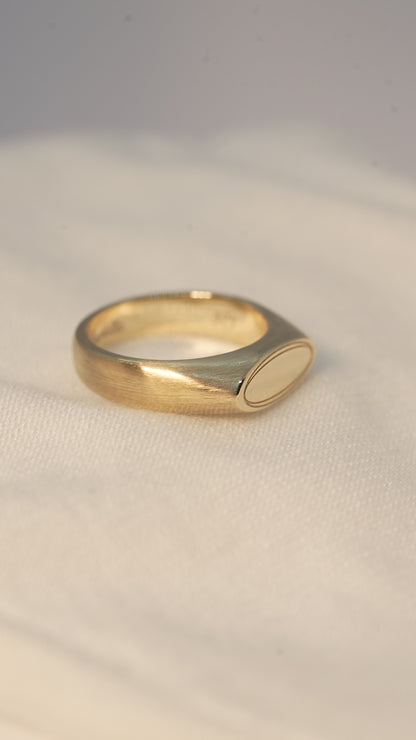 'No. 8' Solid Gold Ring