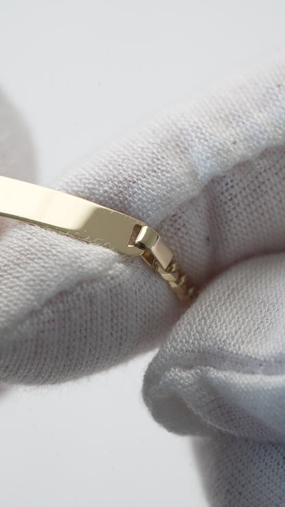 Solid 9k Gold 'ID' Bracelet